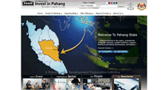 Desktop Screenshot of investinpahang.gov.my